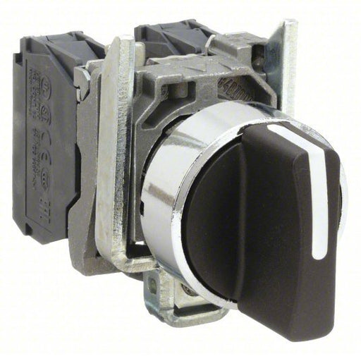 Schneider XB4BD33 Non-Illuminated Selector Switch 22 mm Size, 3 Position, Metal, 2NO, Lever - KVM Tools Inc.KV6HK60