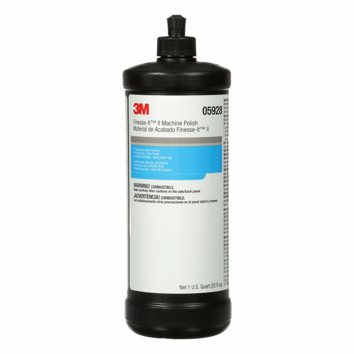 3M 05928 Finesse-It II Machine Polish, 1 qt, White