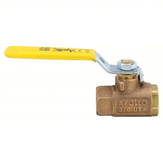 Apollo 7010201 Manual Two - Way Ball Valve 3/8 in, Bronze, Straight, FNPT x FNPT, 600 psi Max. Pressure (CWP) - KVM Tools Inc.KV6KK48