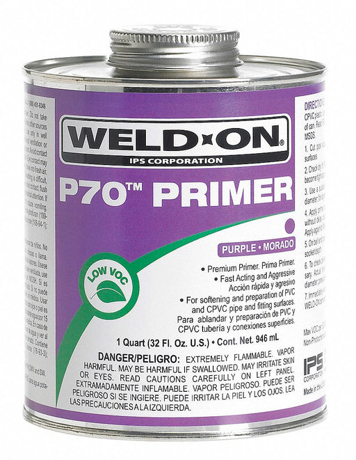 Weld-On P-70 PVC Primer Purple 16 oz