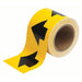 Brady 91287 Pipe Marking Tape Yellow, Black, 4 in Wd, 90 ft Roll Lg - KVM Tools Inc.KV6M852
