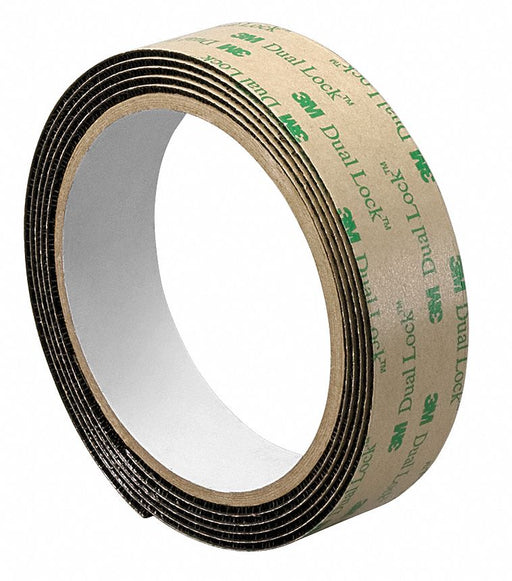 3M SJ4575 Dual Lock Reclosable Fastener, Black, 1 in x 30 ft Roll