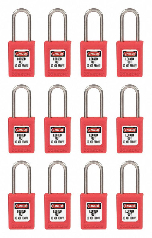 Master Lock S33KAS12RED Lockout Padlock