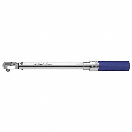 KVM Tools KV55JA96 Micrometer Torque Wrench Foot - Pound/Newton - Meter, 1 in Drive Size, 140 ft - lb to 700 ft - lb - KVM Tools Inc.KV55JA96