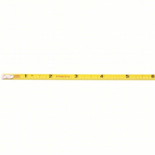 Stanley 33 - 115 10 ft Diameter Tape Measure Inch, Loop Tip, Plastic, Narrow Blade, Silver, Steel, Yellow - KVM Tools Inc.KV6R065