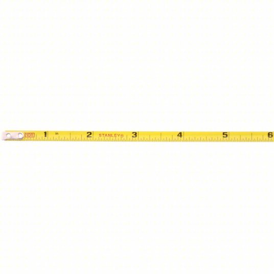 Stanley 33 - 115 10 ft Diameter Tape Measure Inch, Loop Tip, Plastic, Narrow Blade, Silver, Steel, Yellow - KVM Tools Inc.KV6R065