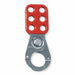 Brady 65375 Lockout Hasp Std Hasp, 1 in Opening Size, Red, 6 Padlocks, Std,= - KVM Tools Inc.KV6T767
