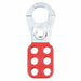 Brady 65375 Lockout Hasp Std Hasp, 1 in Opening Size, Red, 6 Padlocks, Std,= - KVM Tools Inc.KV6T767