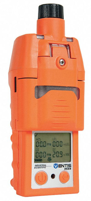 Industrial Scientific VTS-K1232111101 Multi-Gas Detector, Carbon Monoxide/Hydrogen Sulfide/LEL/Oxygen/Pentane