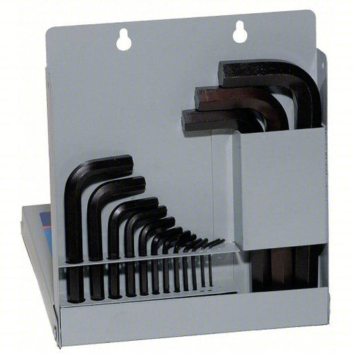 Eklind 10118 Hex Key Set SAE, Short, 18 Pieces, Metal Box, Black Oxide, 2 Tips, 1 7/32 in to 6 1/4 in - KVM Tools Inc.KV6VEP9