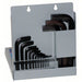 Eklind 10118 Hex Key Set SAE, Short, 18 Pieces, Metal Box, Black Oxide, 2 Tips, 1 7/32 in to 6 1/4 in - KVM Tools Inc.KV6VEP9