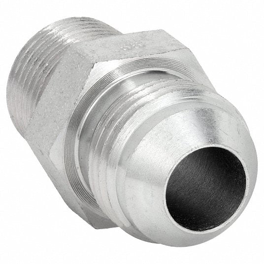 Aeroquip 2021-8-8S Hydraulic Hose Adapter 1/2 in x 1/2 in Fitting Size, Male x Male, NPTF x JIC, Rigid, Straight