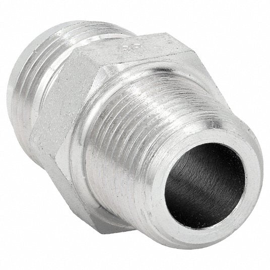 Aeroquip 2021-8-8S Hydraulic Hose Adapter 1/2 in x 1/2 in Fitting Size, Male x Male, NPTF x JIC, Rigid, Straight