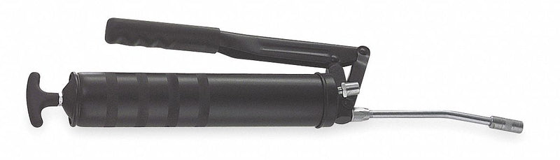 Lincoln G102 Manual Grease Gun, Lever-Grip Handle, Cartridge Load, Rigid Nozzle, Variable Stroke, Black, 14 oz