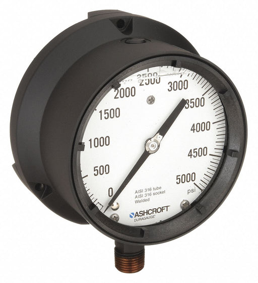 Ashcroft 451379SSL04L5000 Process Pressure Gauge 0-5000 psi