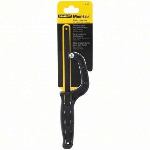 Stanley 20 - 807 Mini Hacksaw 10 in Blade Lg, Steel, 11 in Overall Lg, 24, Plastic - KVM Tools Inc.KV6XV45