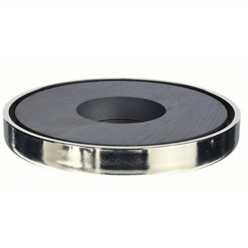 KVM Tools KV6XY91 Encased Round Base Magnet Ceramic Ferrite, 95 lb Max. Pull, 0.425 in Thick - KVM Tools Inc.KV6XY91