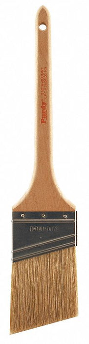 Purdy 144024425 White Bristle Adjutant Angle Sash Paint Brush, 2-1/2 in, China Hair, Soft Bristle, Hardwood Rattail Handle, Stainless Steel Ferrule