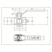 Apollo 7010201 Manual Two - Way Ball Valve 3/8 in, Bronze, Straight, FNPT x FNPT, 600 psi Max. Pressure (CWP) - KVM Tools Inc.KV6KK48