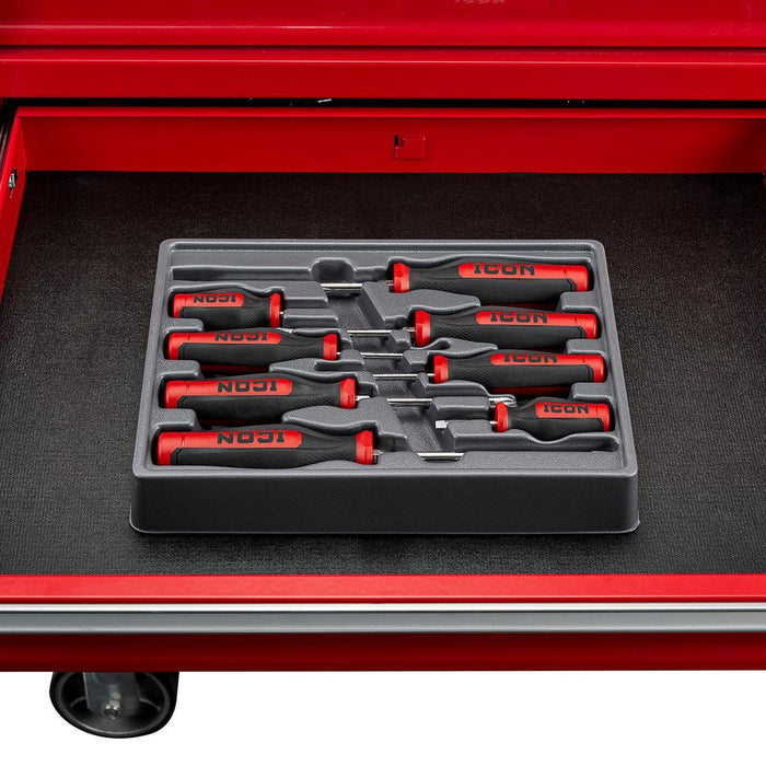 Icon ACSD-8/70309 Professional Mechanics Screwdriver Set, 8-Piece
