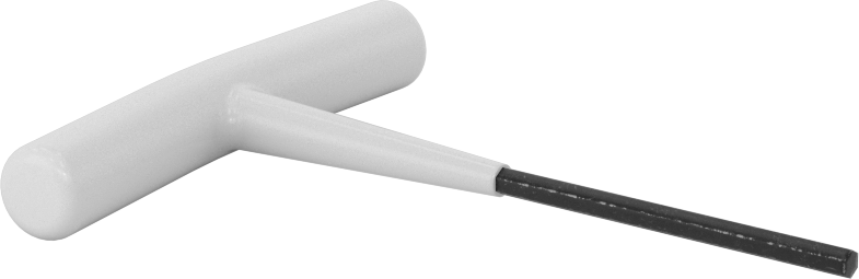 McMaster 7041A53 Stubby T-Handle Hex Key, 1/8" Drive, 4-1/8" Overall, Phosphate-Coated Steel