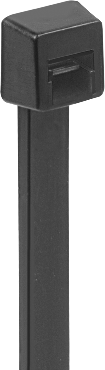McMaster 7130K55 Nylon Plastic Cable Tie, Standard, 11" Long, 3" Max Bundle Diameter, Black, UV Resistant, Pack of 100