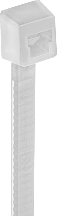 McMaster 7130K12 Nylon Plastic Cable Tie, Narrow, 4" Long, 7/8" Max Bundle Diameter, Off-White, Pack of 100