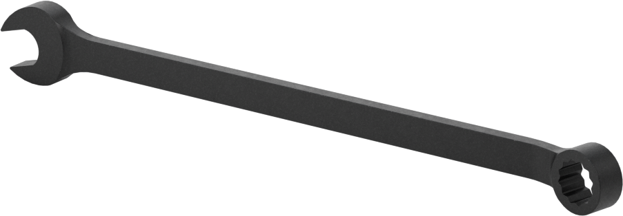 McMaster 71405A32 12-Point Combination Wrench, 7 mm, 5-3/16" Overall, Black-Oxide Steel