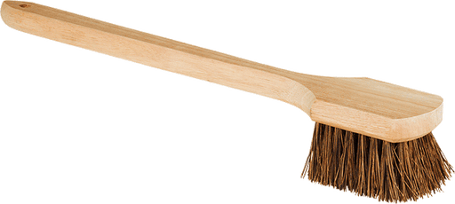 McMaster 7205T2 4 - 1/2" x 3 - 1/2" Scrub Brush with Handle, 20" Overall Length - KVM Tools Inc.KV7205T2