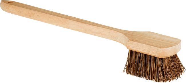 McMaster 7205T2 4 - 1/2" x 3 - 1/2" Scrub Brush with Handle, 20" Overall Length - KVM Tools Inc.KV7205T2