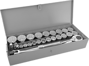 McMaster 7219A28 12 - Point Socket Set with Drive Tools 3/4" Square Drive, 29 Pieces - KVM Tools Inc.KV7219A28