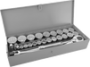 McMaster 7219A28 12 - Point Socket Set with Drive Tools 3/4" Square Drive, 29 Pieces - KVM Tools Inc.KV7219A28