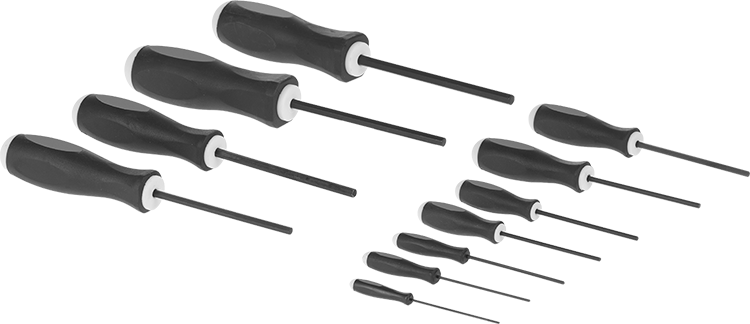 McMaster 7400A33 Cushion-Grip Hex Screwdriver, 11-Piece Set