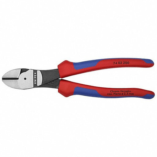 Knipex 74 02 200 SBA High Leverage Diagonal Cutting Plier Std, Straight, Oval, 7/8 in Jaw Lg, 1 in Jaw Wd, 6 - 8 in - KVM Tools Inc.KV2DYX5