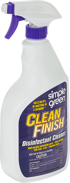 McMaster 7406T594 Simple Green Disinfectant, 32 fl oz Spray Bottle, Quaternary Ammonium, Mint