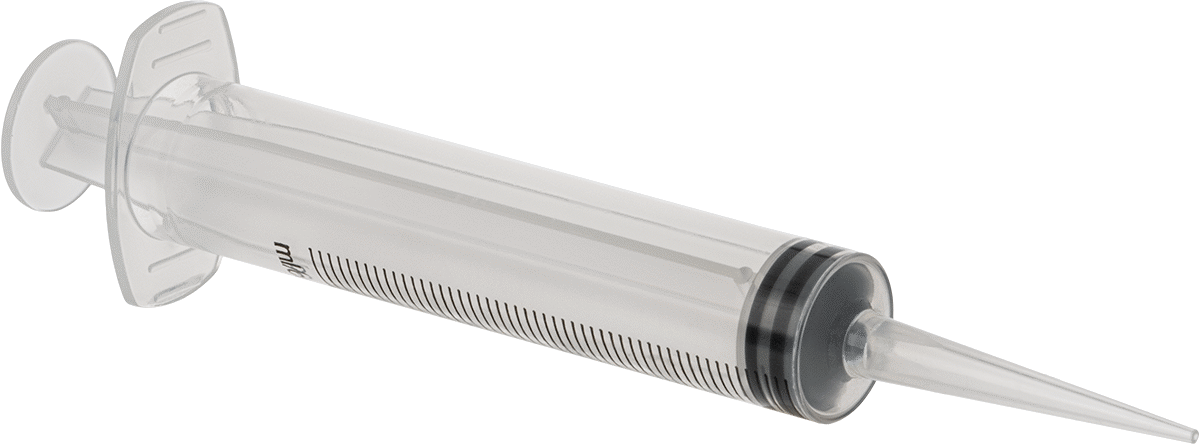 McMaster 7510A762 Plastic Syringe with Tapered Tip, Clear, 10 ml Capacity, Pack of 10