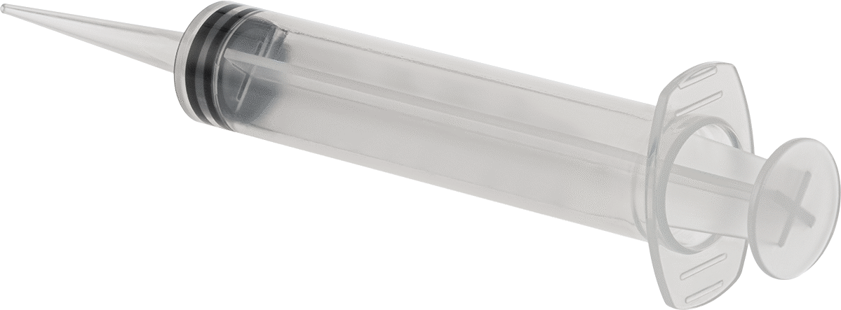 McMaster 7510A762 Plastic Syringe with Tapered Tip, Clear, 10 ml Capacity, Pack of 10