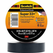 3M 57163 Electrical Tape 3/4 in Wd, 22 yd Lg, 7 mil Thick, Polyvinyl Chloride Film, Rubber, Black - KVM Tools Inc.KV898A88