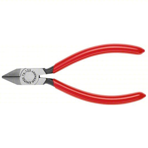 Knipex 76 81 125 Diagonal Cutting Plier Std, Straight, Oval, 7/8 in Jaw Lg, 5/8 in Jaw Wd, 5 in Overall Lg, Polished - KVM Tools Inc.KV38TG94