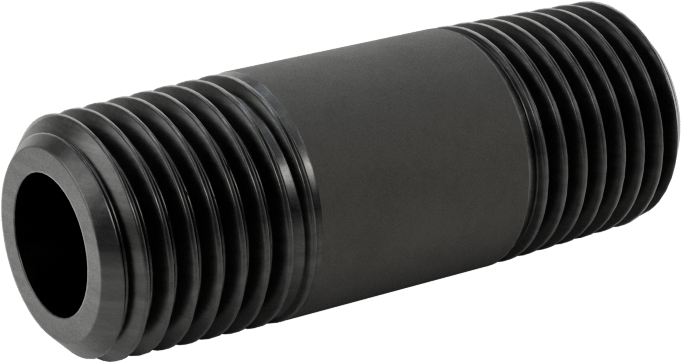 McMaster 7727K132 Thick-Wall Steel Seamless Pipe Nipple, Threaded on Both Ends, 1/4 Pipe Size, 1-1/2" Long