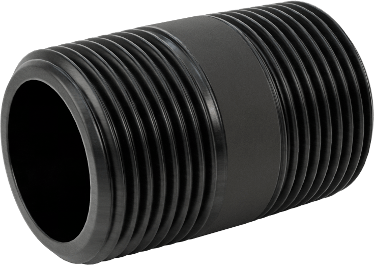 McMaster 7727K253 Thick-Wall Seamless Steel Pipe Nipple, 1 NPT, 2" Long, Sch 80, Threaded Both Ends, Class 300, US