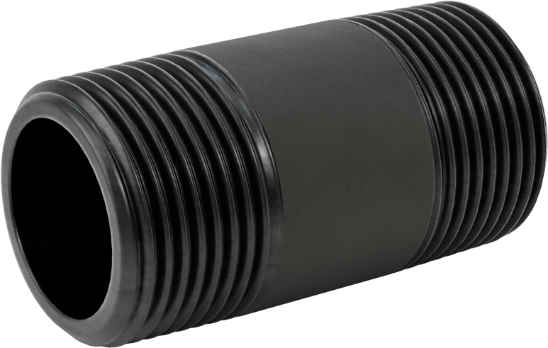 McMaster 7727K254 Thick-Wall Seamless Steel Pipe Nipple, 1 NPT, 2-1/2" Long, Sch 80, Threaded Both Ends, Class 300, US