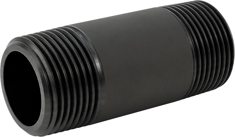 McMaster 7727K255 Thick-Wall Seamless Steel Pipe Nipple, 1 NPT, 3" Long, Sch 80, Threaded Both Ends, Class 300, US