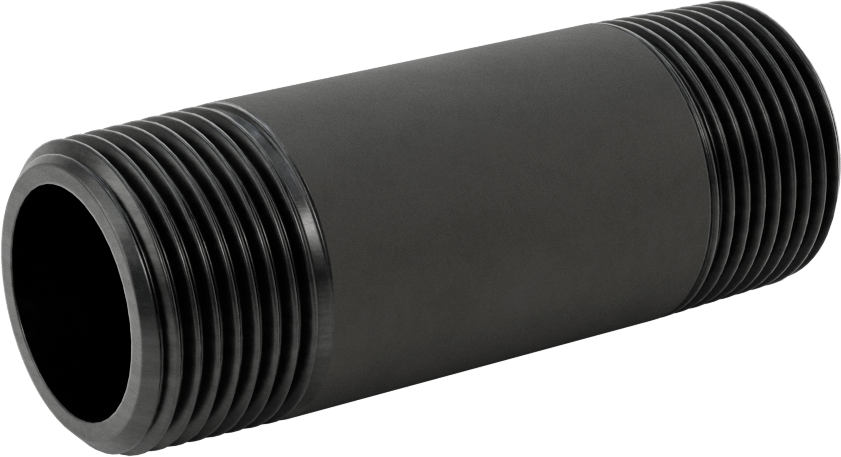 McMaster 7727K256 Thick-Wall Seamless Steel Pipe Nipple, 1 NPT, 3-1/2" Long, Sch 80, Threaded Both Ends, Class 300, US