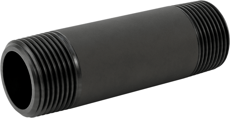 McMaster 7727K257 Thick-Wall Seamless Steel Pipe Nipple, 1 NPT, 4" Long, Sch 80, Threaded Both Ends, Class 300, US