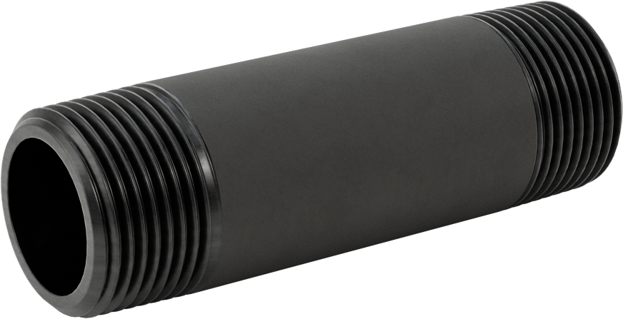 McMaster 7727K257 Thick-Wall Seamless Steel Pipe Nipple, 1 NPT, 4" Long, Sch 80, Threaded Both Ends, Class 300, US