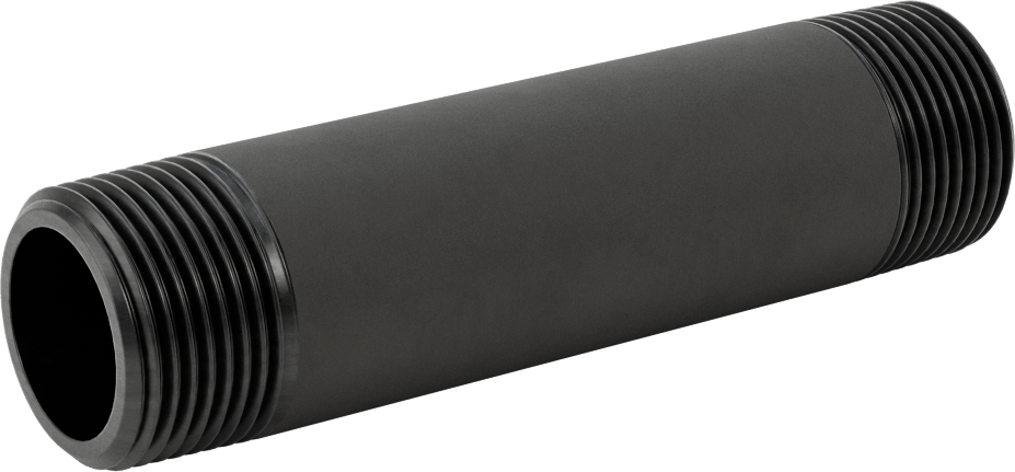 McMaster 7727K259 Thick-Wall Seamless Steel Pipe Nipple, 1 NPT, 5" Long, Sch 80, Threaded Both Ends, Class 300, US
