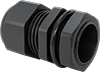 McMaster 7807K33 Multi-Cord Grip, Wet-Location, Black Nylon, for Two 0.16"-0.2" OD Cords