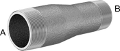 McMaster 7818K229 Thick - Wall Pipe Nipple Reducer Galvanized Steel, Threaded on Both Ends, 2 x 1 - 1/2 NPT - KVM Tools Inc.KV7818K229