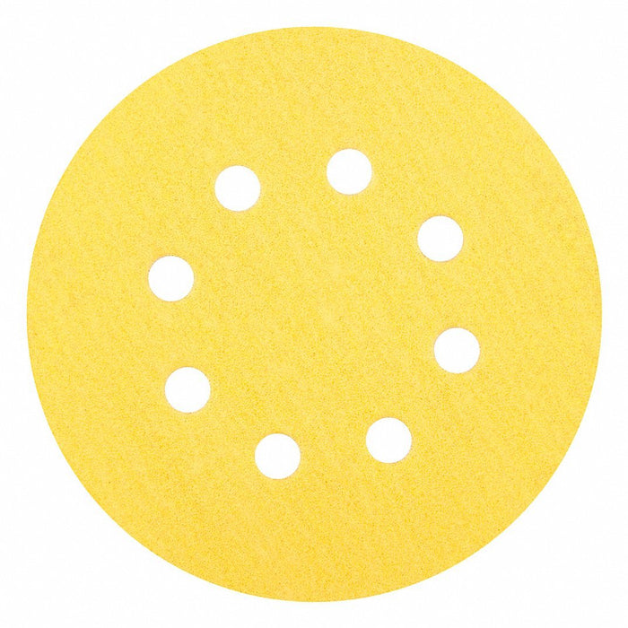 Norton 66261183916 Hook - and - Loop Sanding Disc 5 in Dia, 8 Hole, Aluminum Oxide, P80 Grit, C Wt Paper, A296 PK50 - KVM Tools Inc.KV783RF6